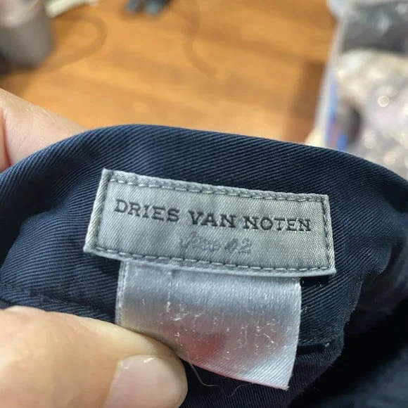 Dries van notes pants women’s 6 navy blue wide leg relaxed loose fit - Picture 7 of 7